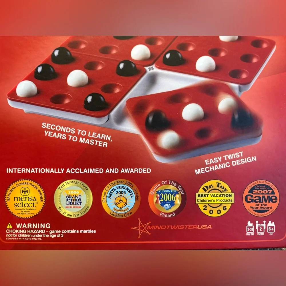 Pentago‎ Strategy Board Game Mindtwister USA Preowned Complete Ages 6+ Awards